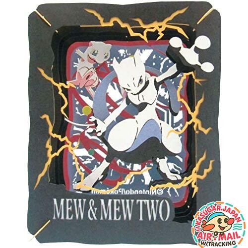 Ensky PaperTheater Pokemon Mew & Mewtwo fm Japan w/Tracking