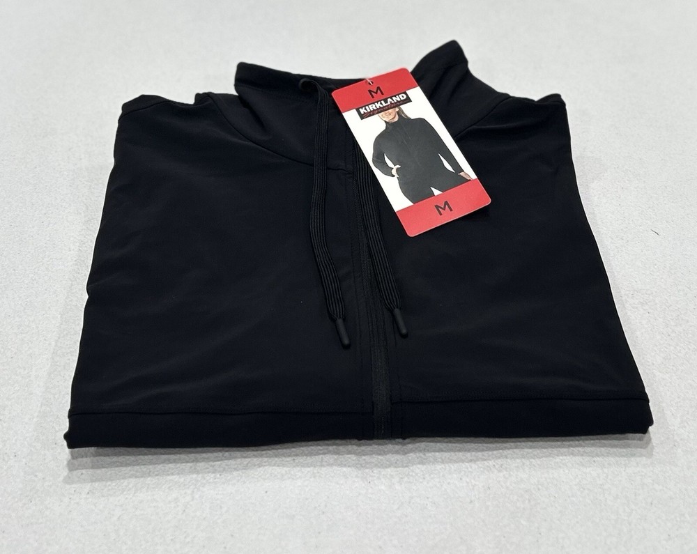 Kirkland Signature Ladies’ Active Full Zip Jacket, Black, Size M