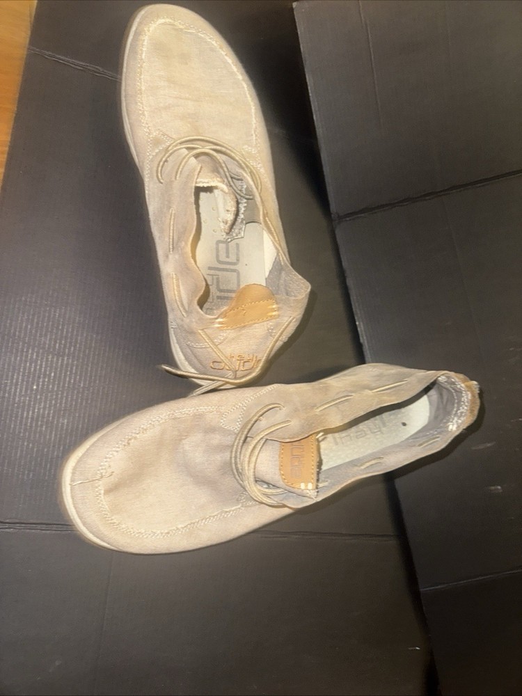 Hey Dude Men's Wally Sox 110350500 Beige Size 10 Casual Slip On Shoes