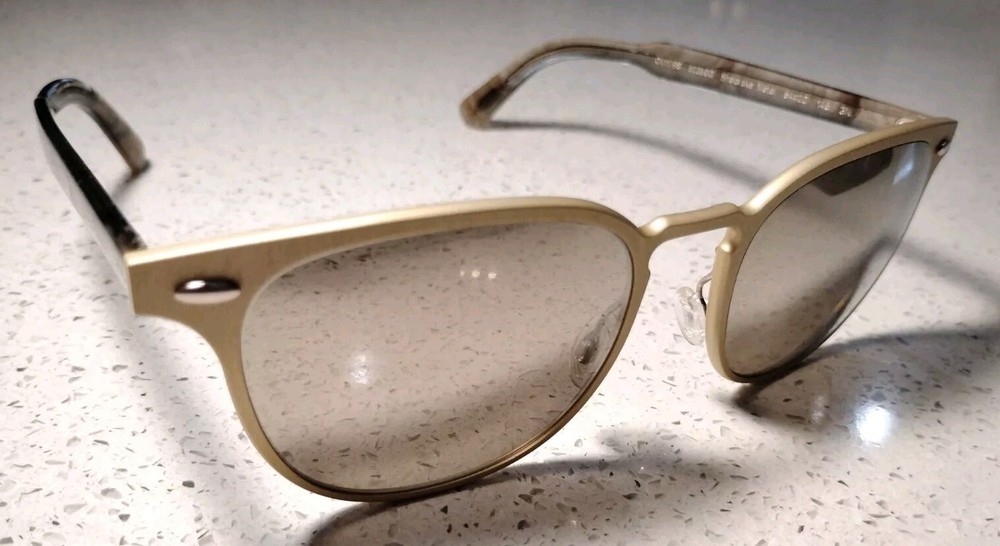 Oliver Peoples Sheldrape Matte Gold Sunglasses OV1179S 52356G