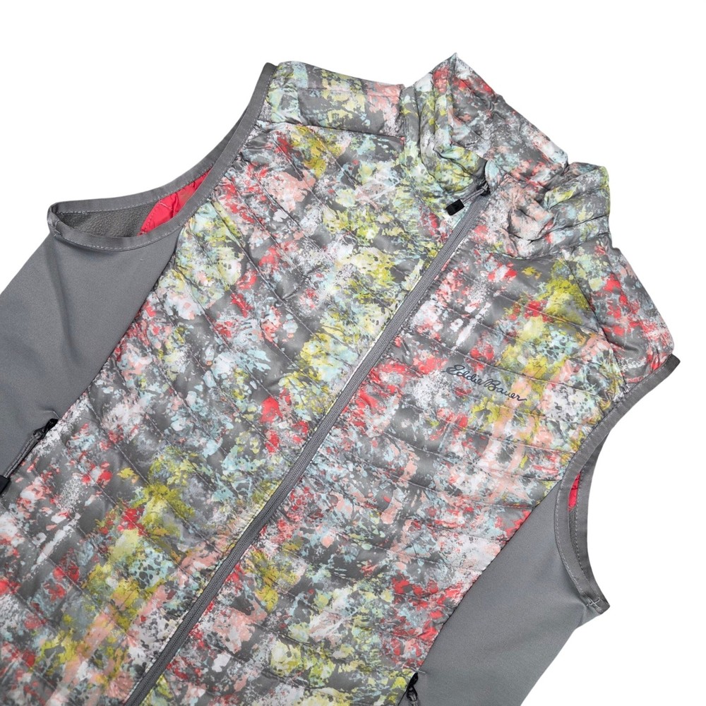 Eddie Bauer StormDown 800 Vest Women M Gray Down Gorpcore First Ascent Outdoors
