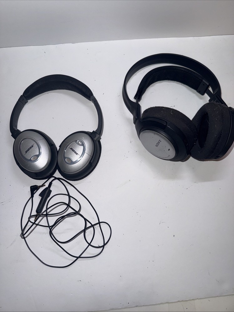 Lot Of 2 Headphones (Untested)( For Parts)⚠️
