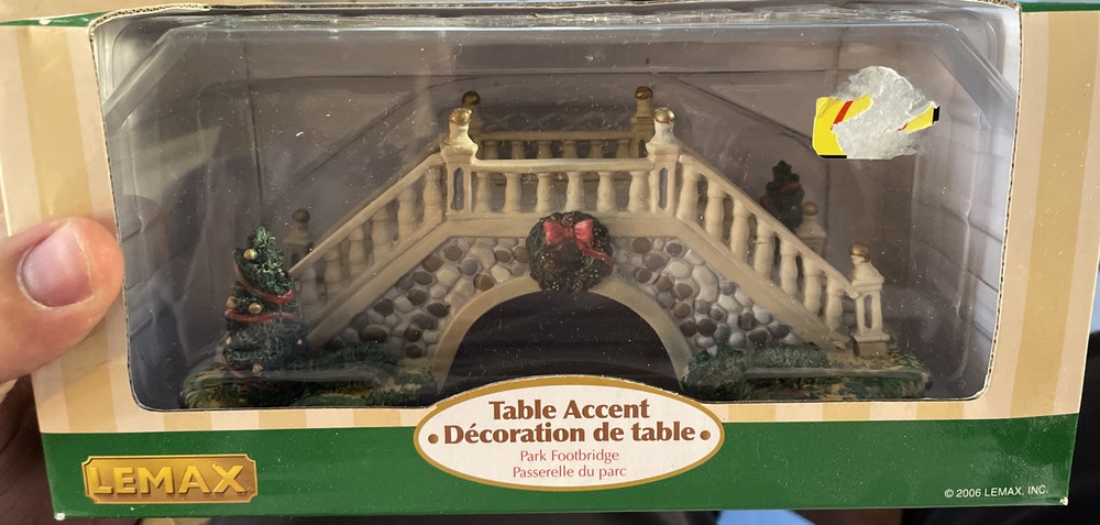 LEMAX Park Foot Bridge Table Accent - Elegant Christmas Decor #63567  -image