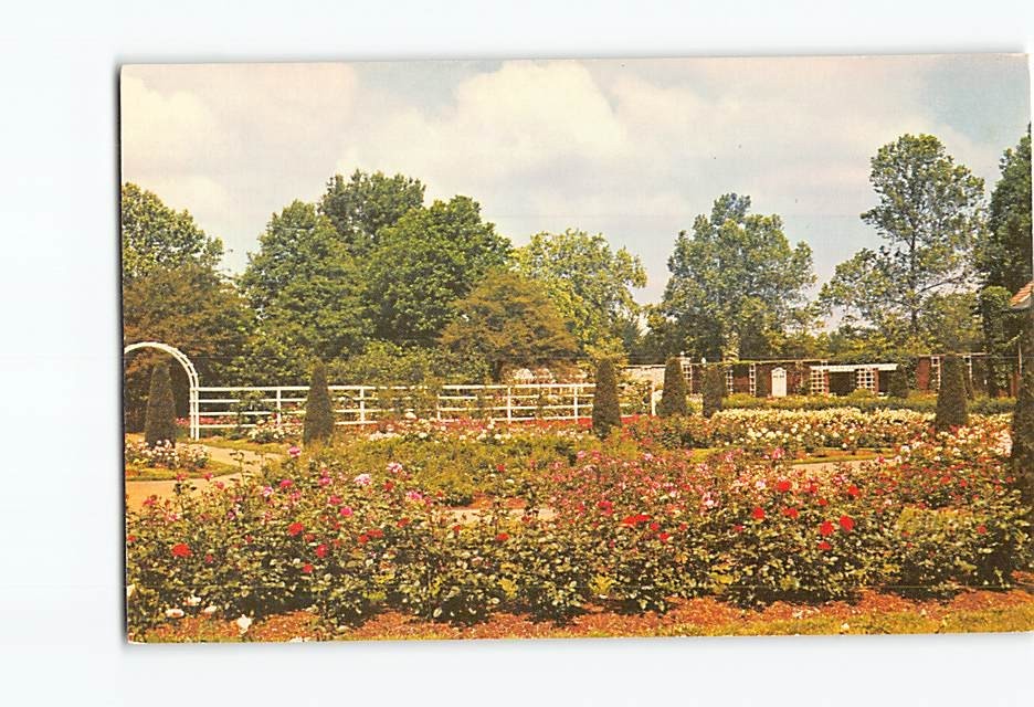 Postcard Rose Garden & Linnean House Missouri Botanical Shaw's Garden St. Louis