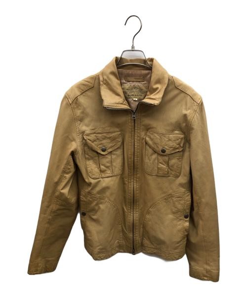 AVIREX                    leather jacket beige 6151041