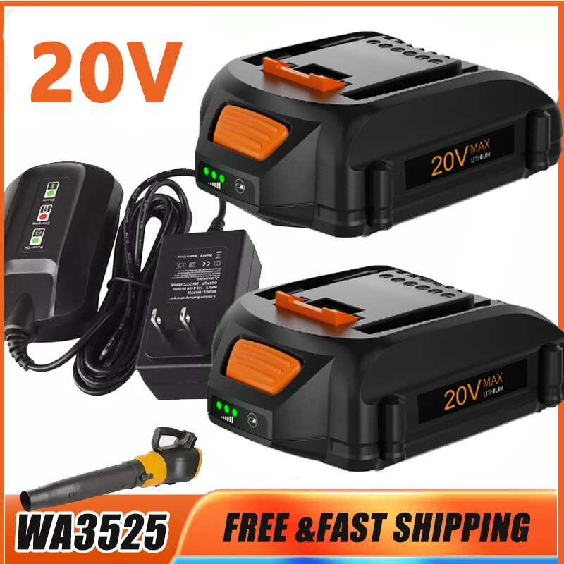Worx WA3578 20V 3Ah 3.5Ah Power Share Battery for WA3520 WA3525 WA3575 Lithium Tools
