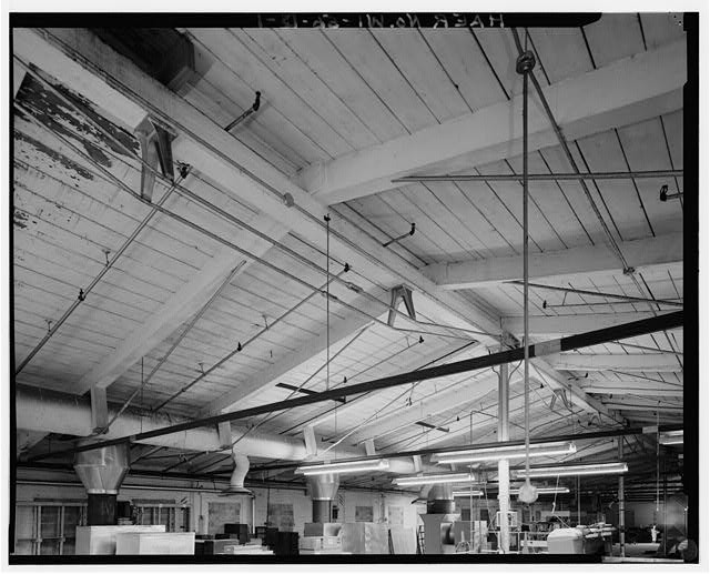 1. BUILDING No. 4 - SECOND FLOOR INTERIOR - DETAIL WOOD ROOF STRUCTURE SMALL