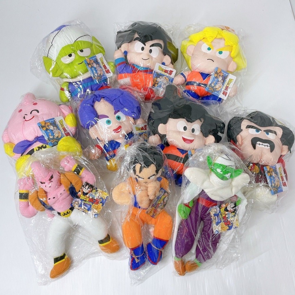Banpresto Dragon Ball Z Tafta Series Plush Set Goku Piccolo Buu Trunks MrSatan