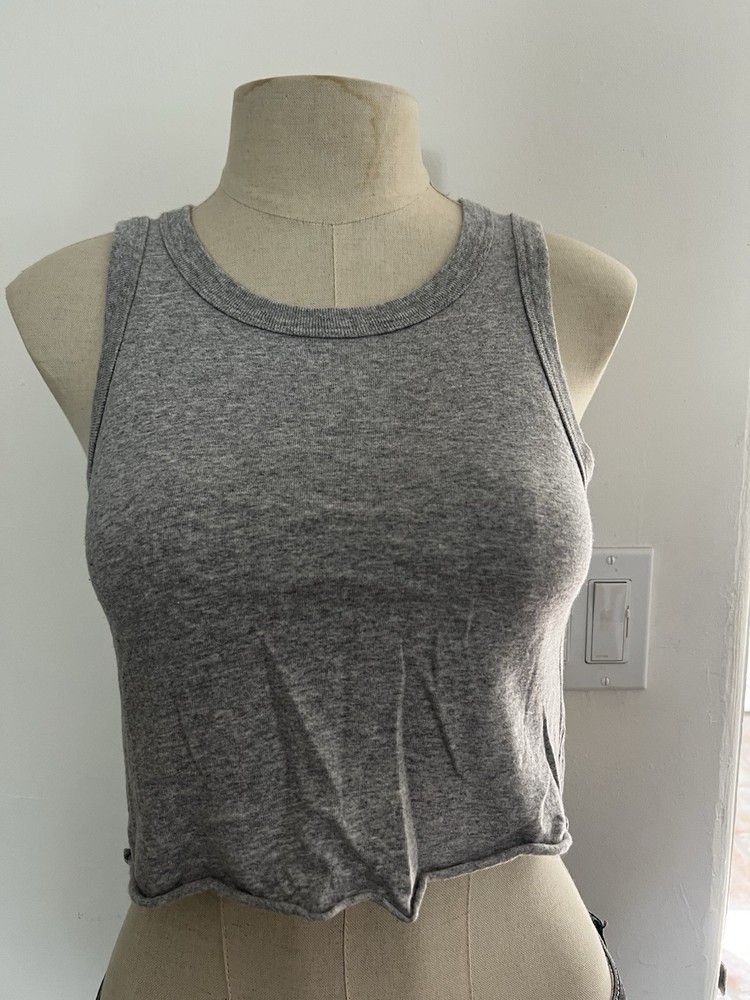 Brandy Melville Heather Gray Tank, One Size, 100% Cotton