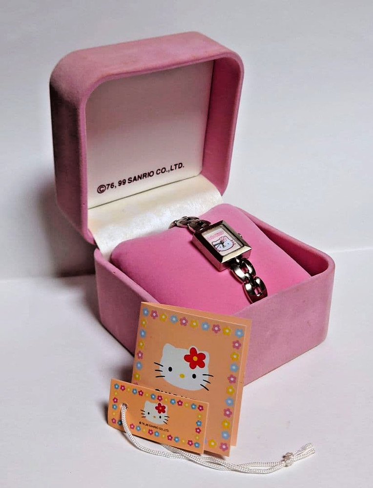 Hello Kitty Kaohana Face Vintage Watch 1999 Sanrio Rare Japan Limited