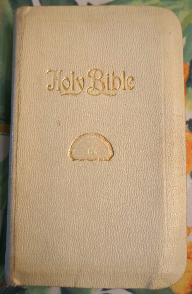 Holy Bible, KJV, Order of Rainbow for Girls, Masonic, Sexson 1929, White Holman