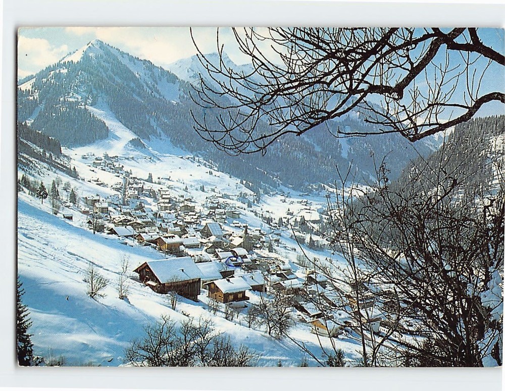 Postcard A view of the village and the Linga mountain range Chatel France