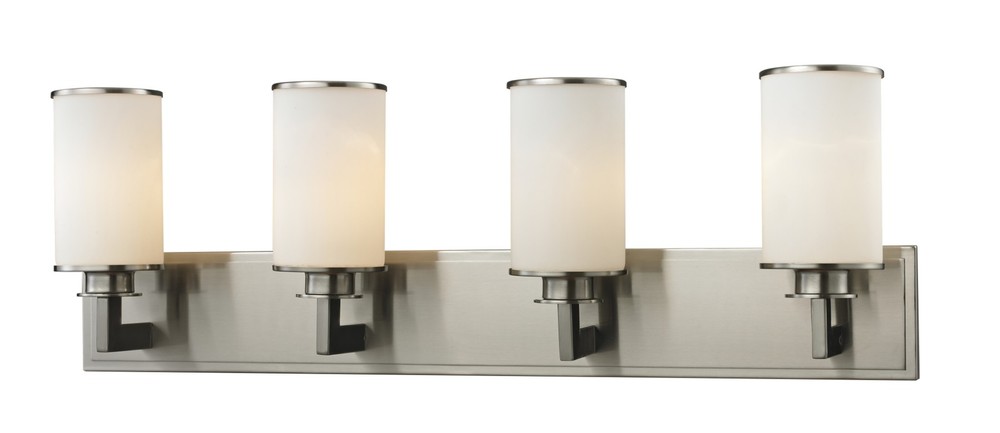Z-Lite 412-4V Savannah 4 Light Bathroom Vanity Light - Nickel