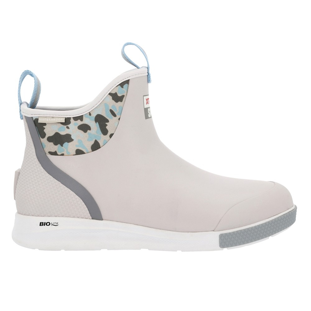 Xtratuf Mens Grey Camo Ankle Deck Boots Round Toe Pull On Casual XADSM102