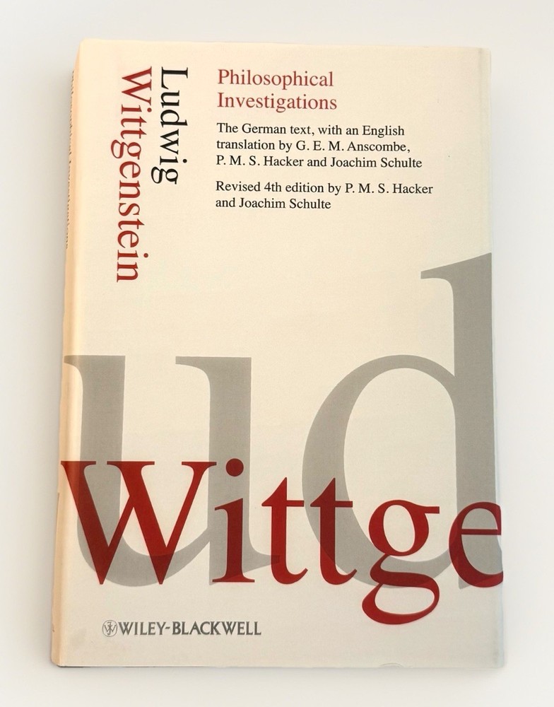 Philosophical Investigations by Ludwig Wittgenstein, 2009 Hardcover w/ DJ