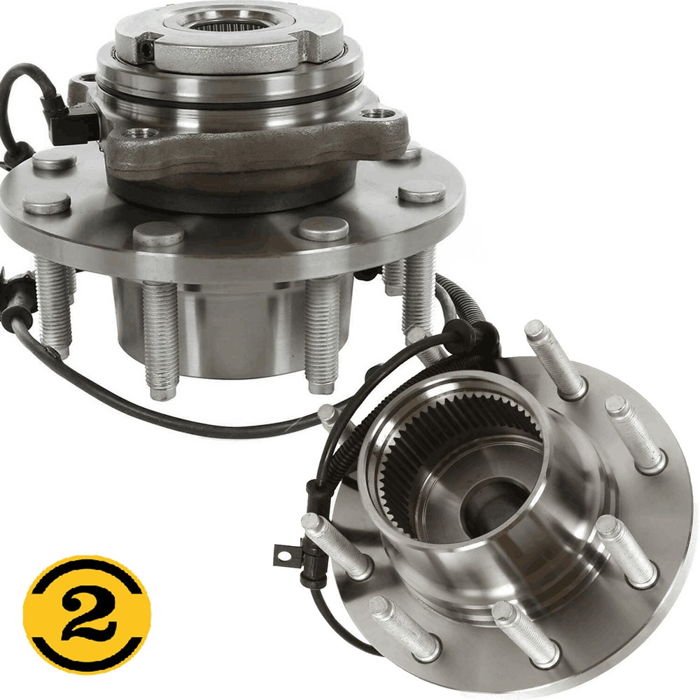 4WD Front Wheel Bearing Hub Set for Ford Excursion F-250 F-350 Super Duty H11 IN