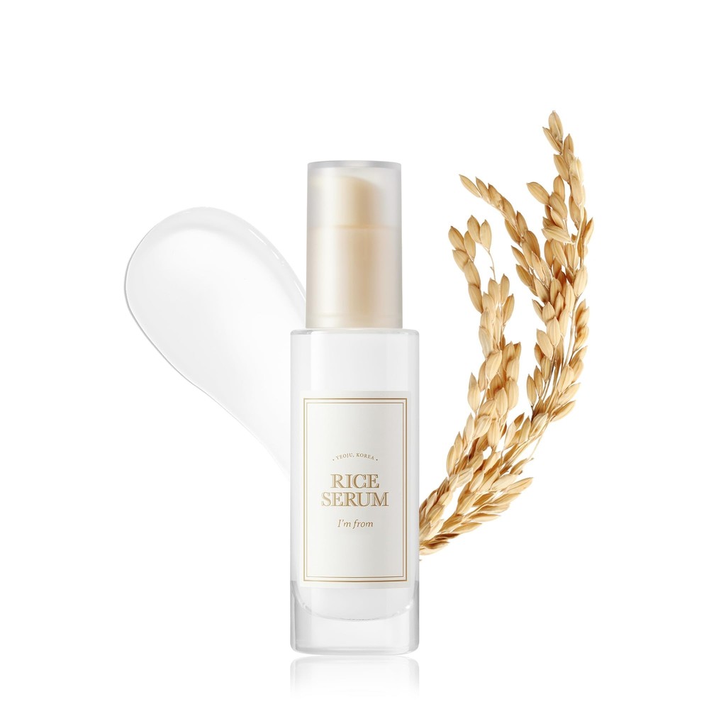 Rice Serum, 73% Korean Fermented Rice Embryo Extract Boosts Collagen, Vitalit...