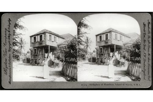 Photo of Stereograph,Birthplace, Alexander Hamilton,Island of Nevis,West Indies