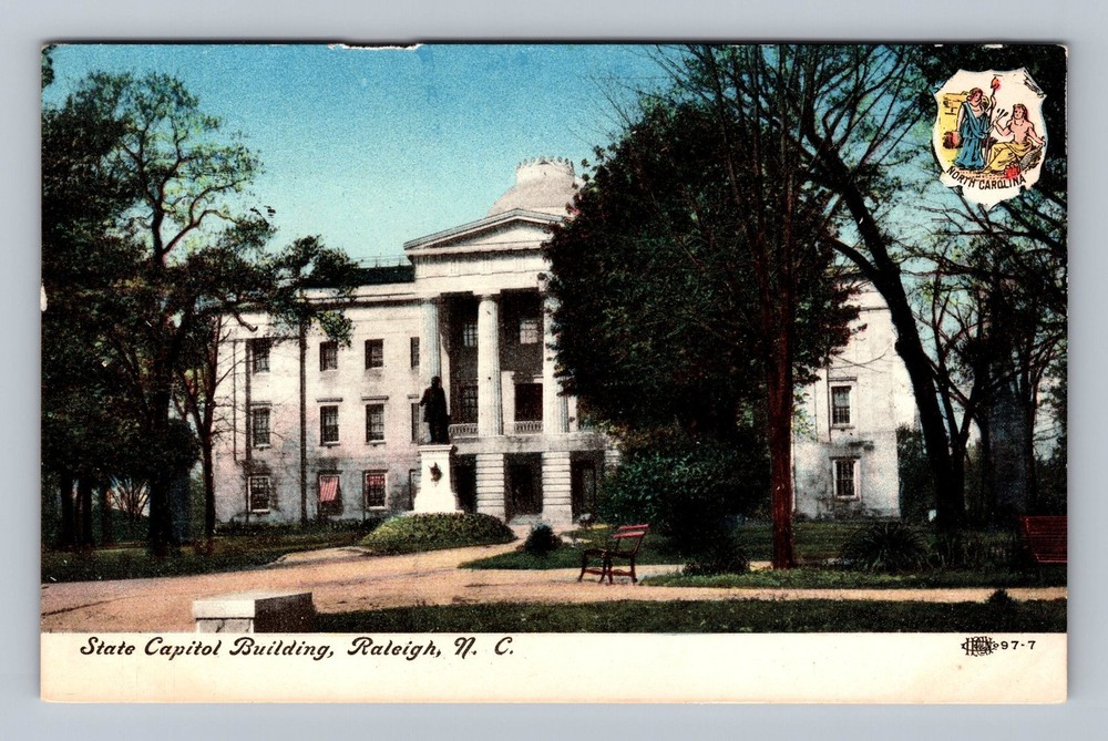 Raleigh NC-North Carolina State Capitol Building Vintage Postcard
