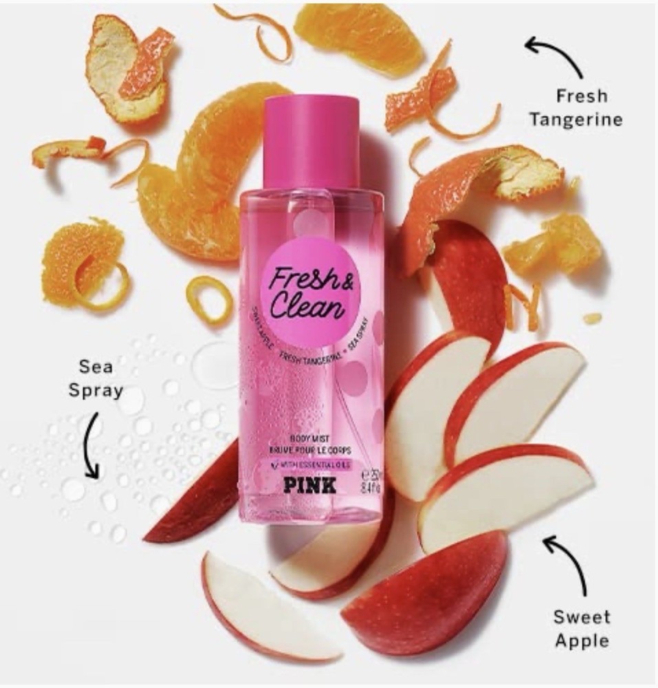 Victoria’s Secret PINK Fresh & Clean Fragrance Mist 8.4oz Body Spray New