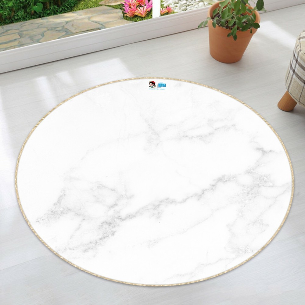 3D White Simple Marble NAO10234 Game Rug Mat Elegant Photo Carpet Mat Fay