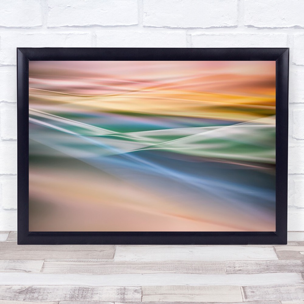 Abstract Water Wave Waves Sea Ocean Seascape Smoke Wall Art Print