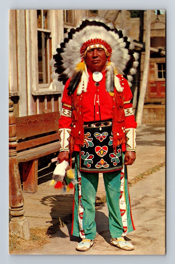 Ghost Town CA-California Knott's Berry Farm Chief White Eagle Vintage Postcard