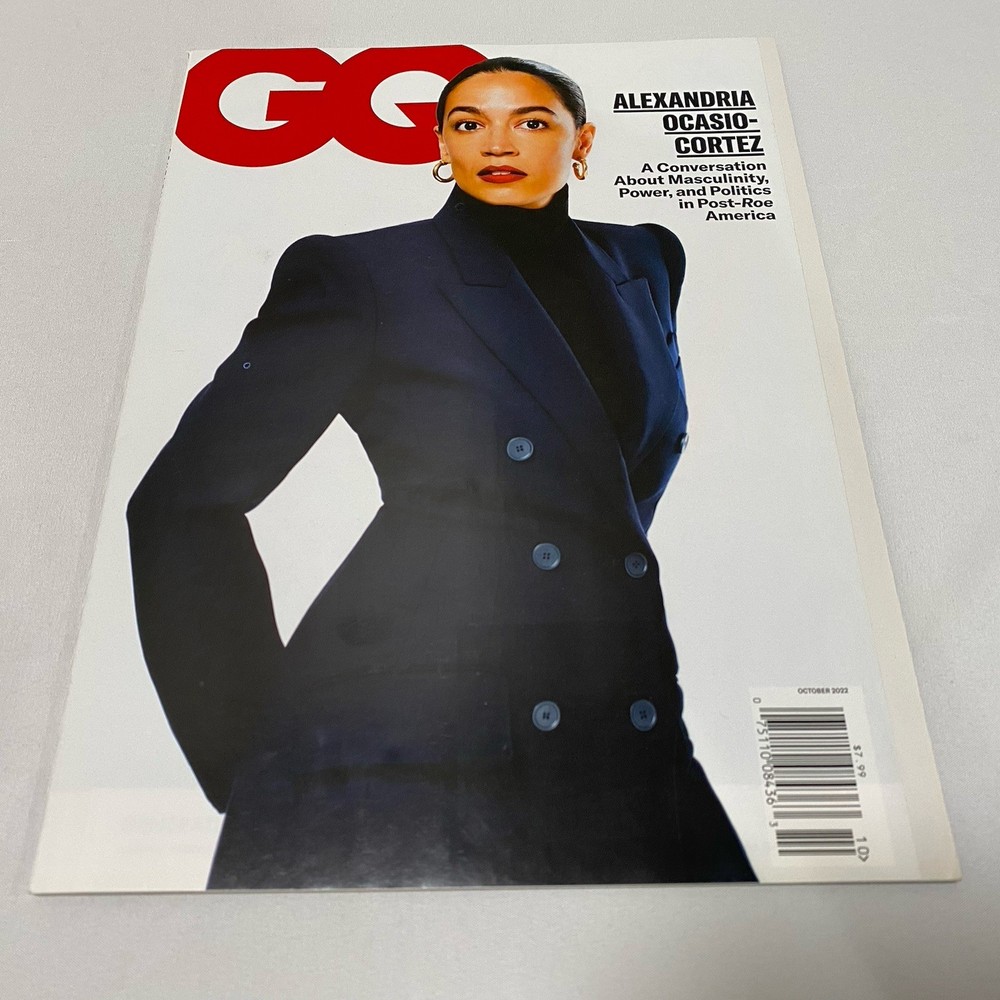 GQ Magazine October 2022 Alexandria Ocasio-Cortez AOC Cover Issue Politics US