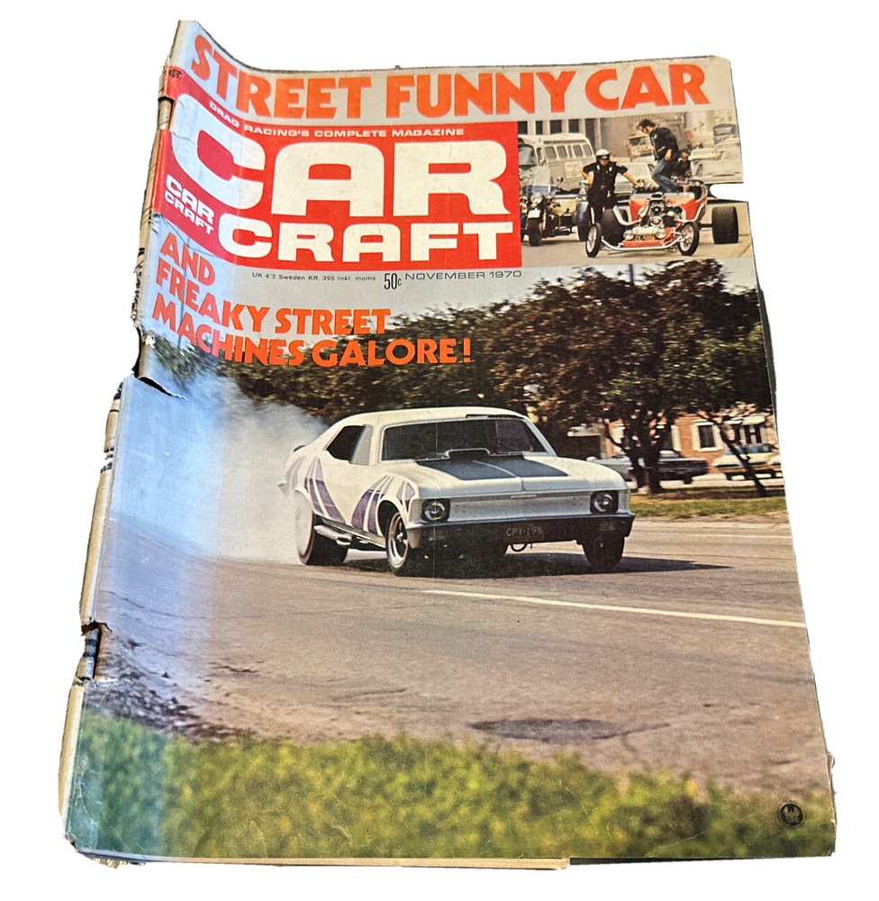 Car Craft Drag Magazine November 1970 - Street Funny Car