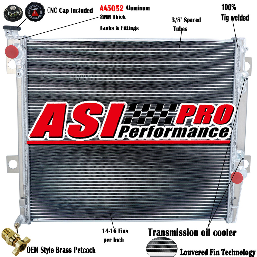 4 Row Aluminum Radiator For 2003-2009 2008 Toyota 4-Runner Lexus GX470 4.7L V8