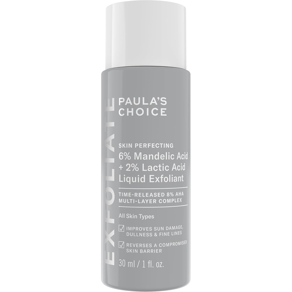 Paula’s Choice 6% Mandelic Acid + 2% Lactic Acid Exfoliant, Gentle Daily AHA Exf
