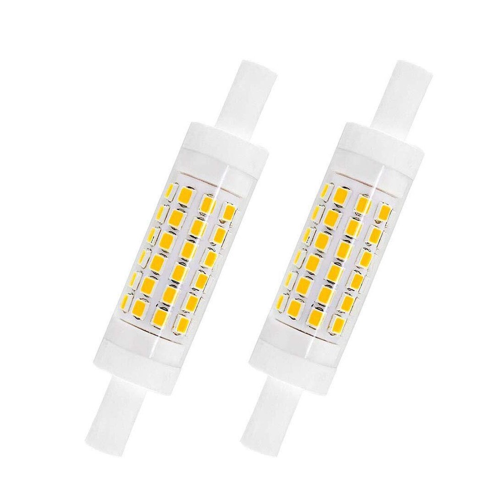 R7S LED Bulb 78mm (2 Pack) Double Ended T3 J Type Bulb 78mm 5W 110V Dimmable ...