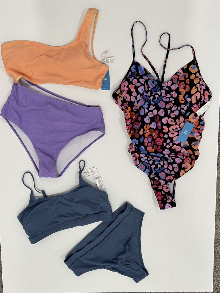 NWT CupShe Lot of 3 Swimsuits, Sizes L & XL. Women’s Bundle Swimwear.