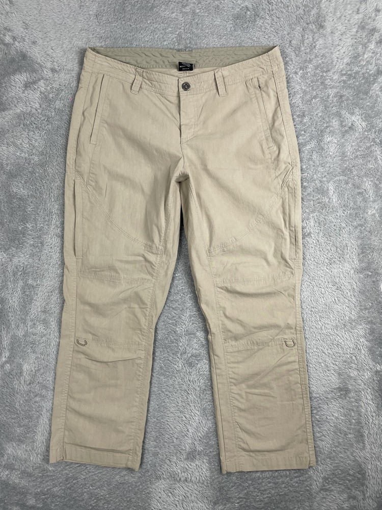 KUHL Pants Womens 12 Short Khaki Roll-Up Hiking Outdoor Stretch Style 6279 Trail