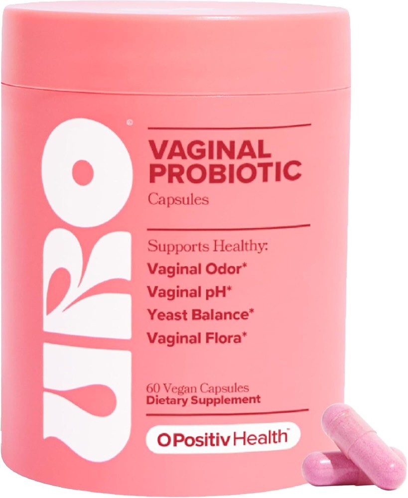 URO Vaginal Probiotics for Women pH Balance with Prebiotics & Lactobacillus 60ct