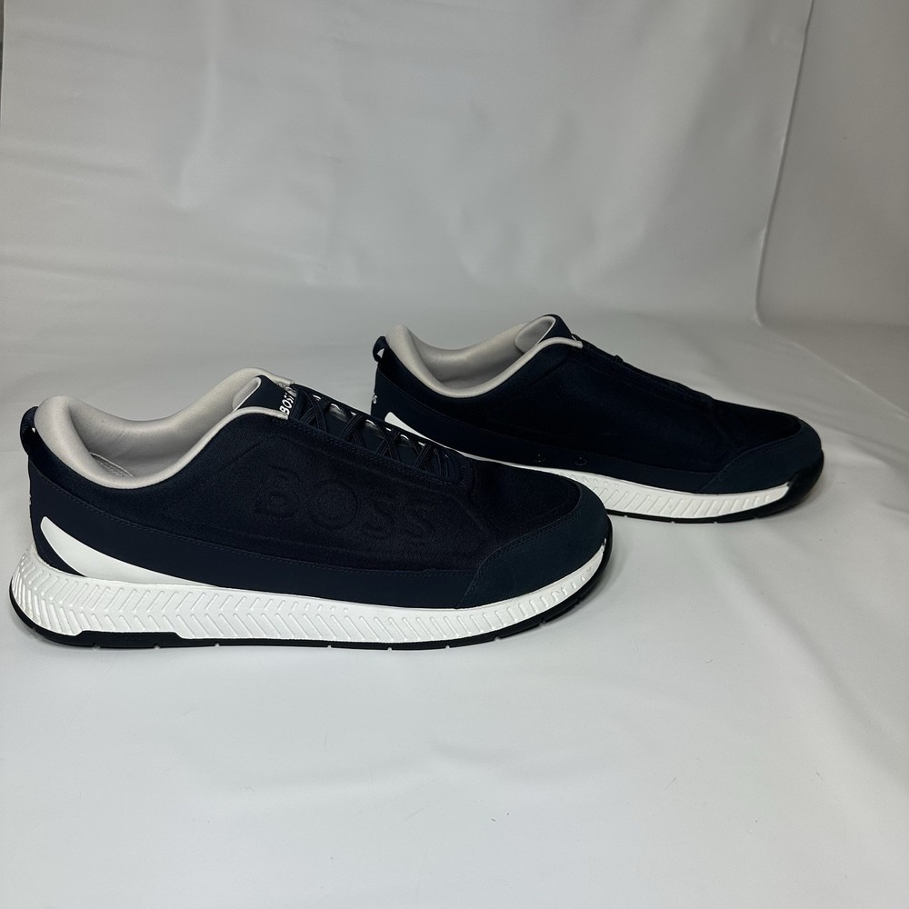 Hugo Boss Ortholite Titanium Slon Low Top Sneakers Slip On Us Men 11-11 1/2
