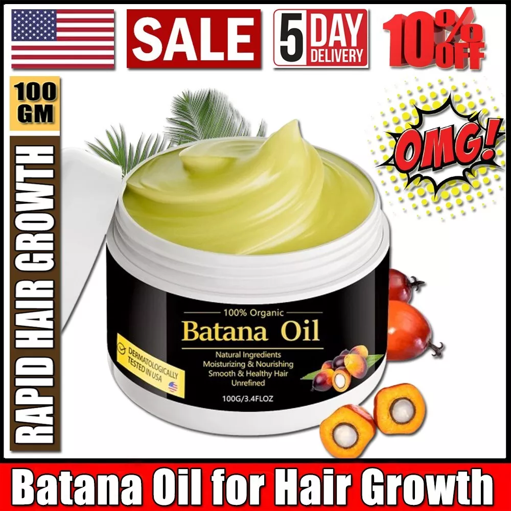 Pure Natural Cold Pressed Batana Oil for Hair Growth & Damage Repair