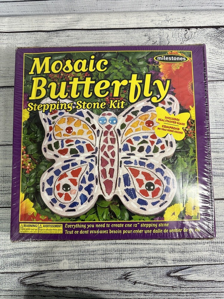 Milestones Mosaic Stepping Stone Kit Butterfly 12