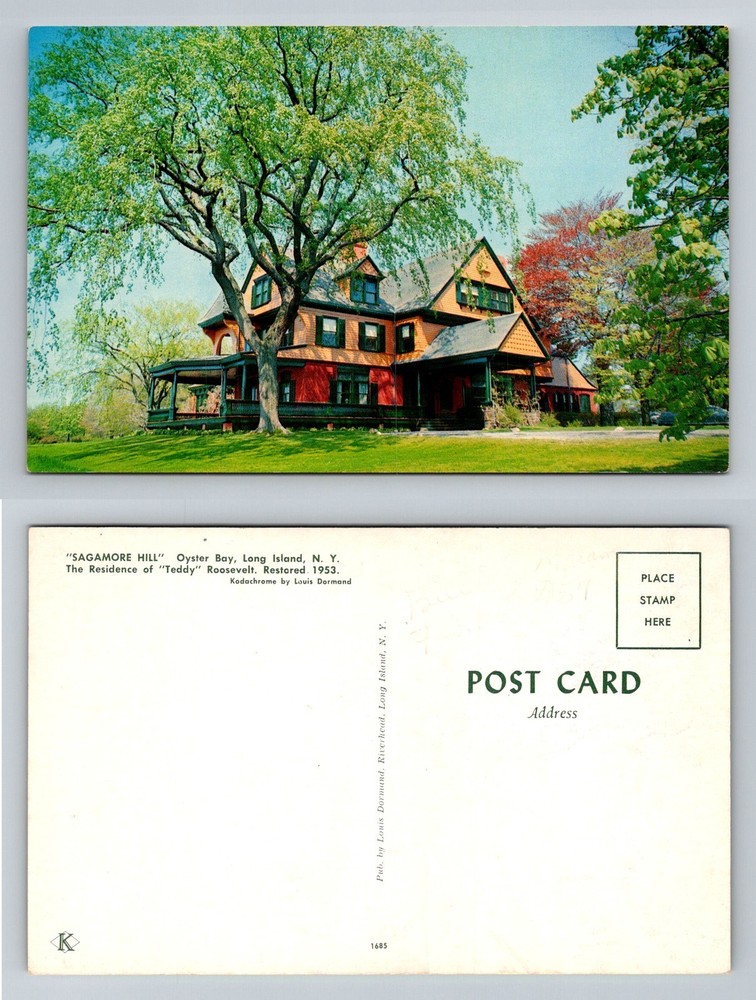 Oyster Bay, NY-New York, Sagamore Hill Theodore Roosevelt Vintage Postcard