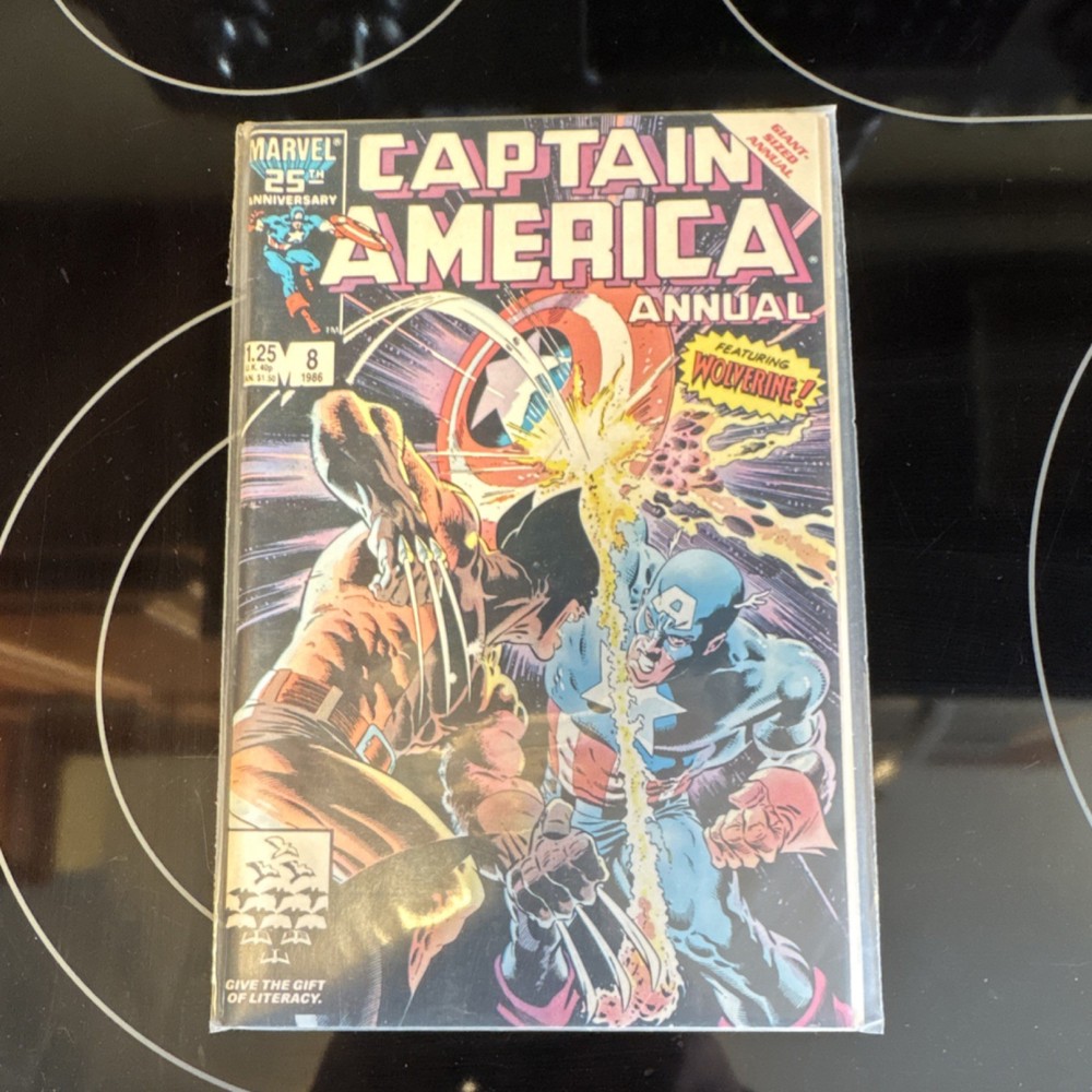 Marvel Captain America Annual No. 8 Captain America Wolverine 1986 Comic Book
