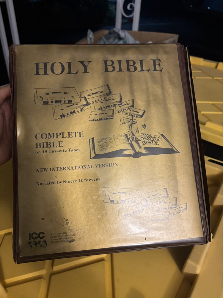 1974 The Bible Old New testament King James Version 45 Cassette Tapes Set