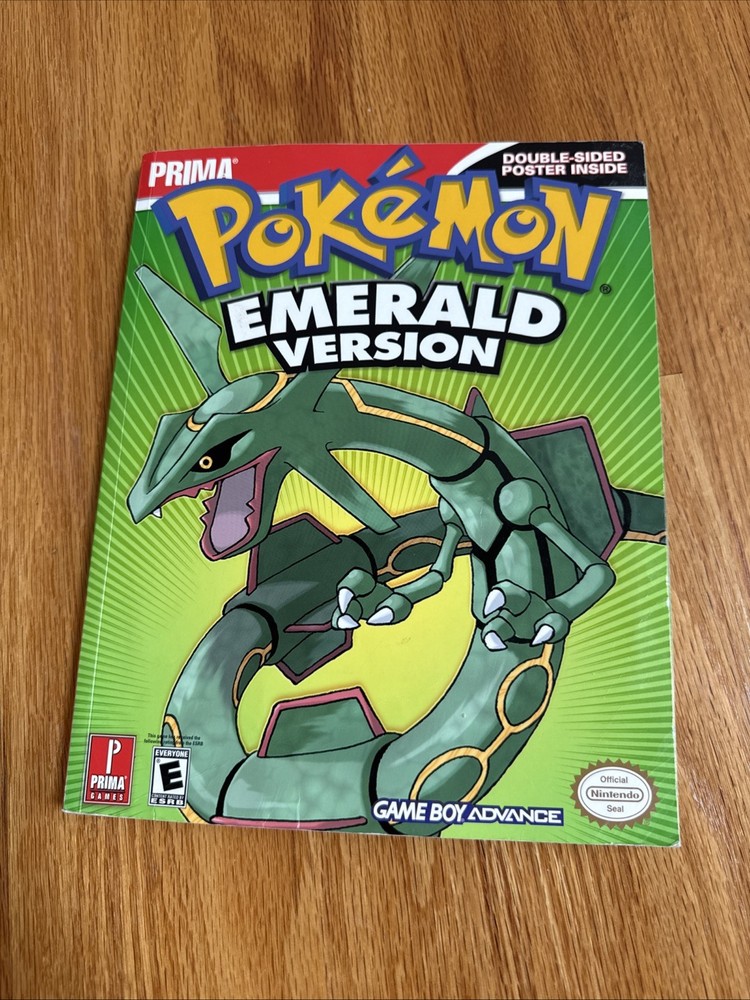 Prima Pokemon Emerald Version GBA Official Nintendo Game Guide POSTER INCLUDED