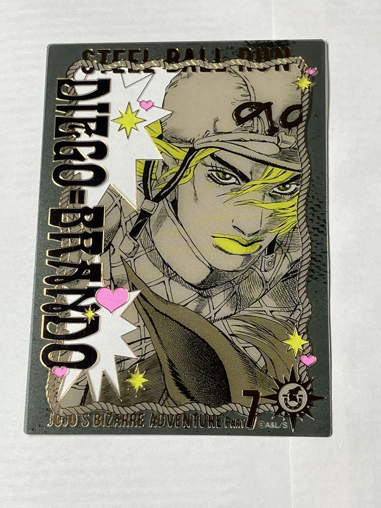 JoJo Caravan Diego Foil Clear Card, Steel Ball Run, Dio, JJBA Used