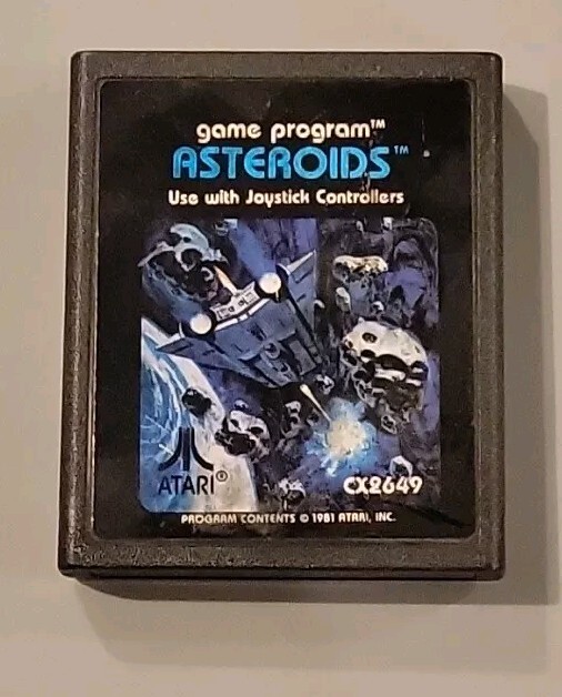 Asteroids Atari 2600 Game Cartridge Tested Authentic Vintage Classic Atari