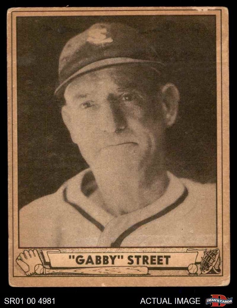1940 Play Ball #169 Gabby Street Cardinals 1.5 - FAIR