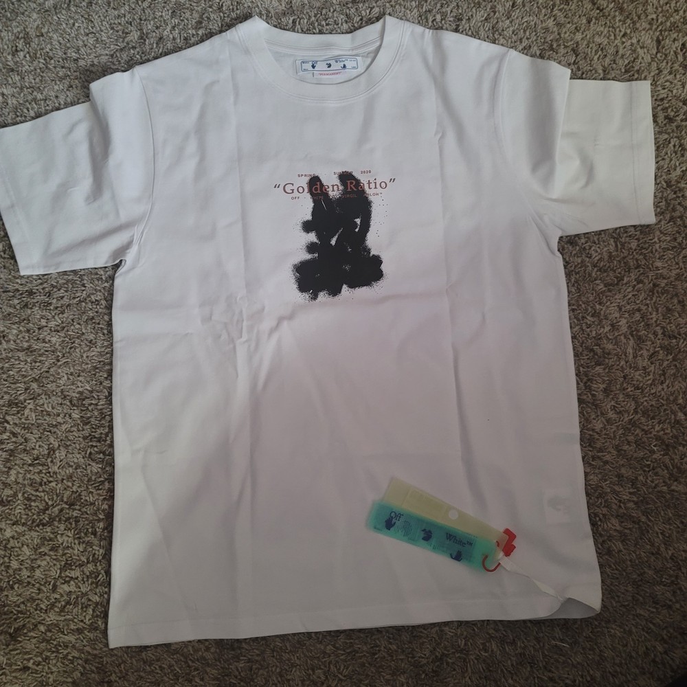 Off-White Men's T-Shirt Size XL white