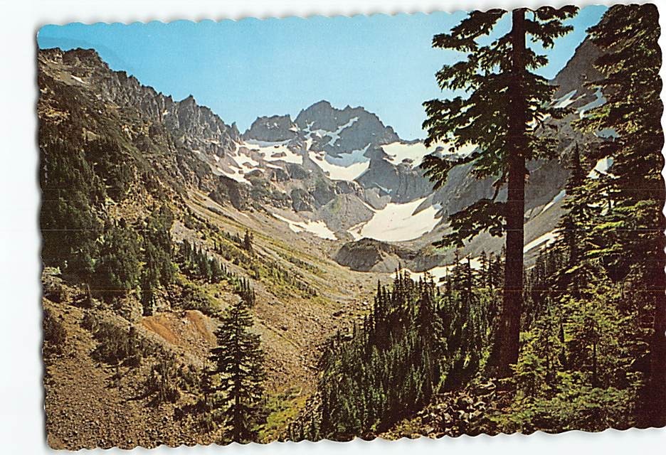 Postcard Glacier Basin Monte Cristo Washington USA
