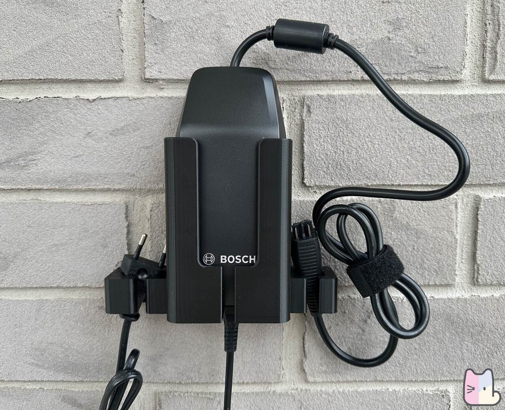 Wall Mount for Bosch E-Bike Charger BPC3200 BPC3400 BCS220 BCS230 BCS250