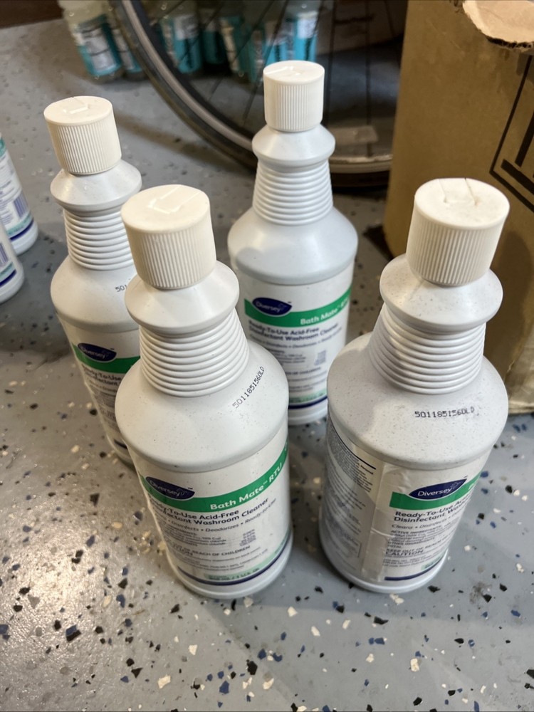 Diversey Bath Mate Acid Free Washroom Cleaner RTU 1Qt 32 fl oz 946ml Lot 4-image
