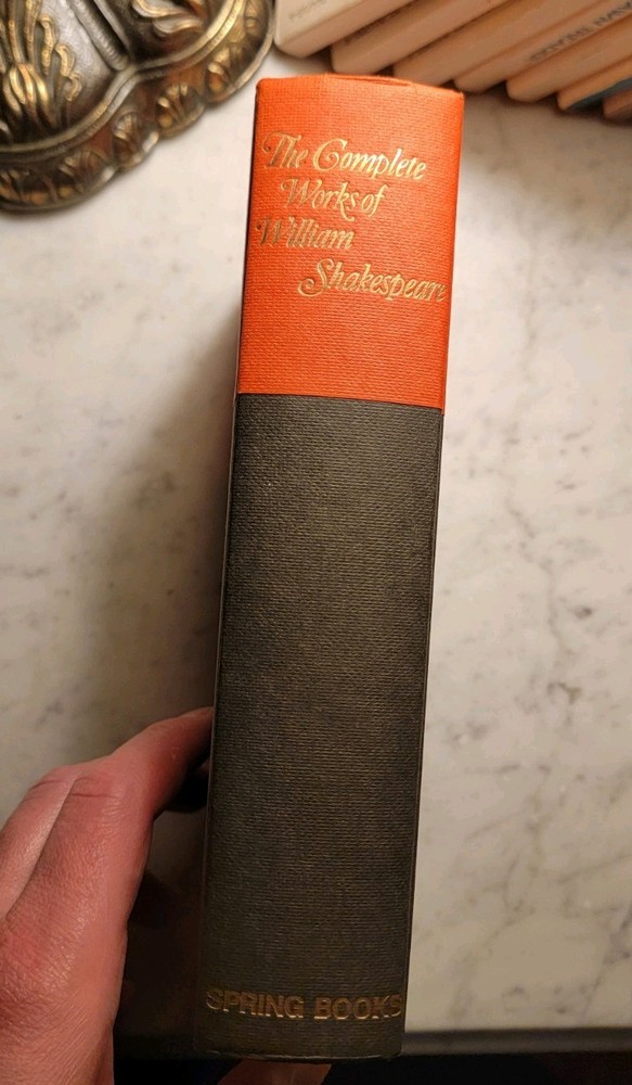 The Complete Works Of William Shakespeare, Hardcover, Published By Spring Books.